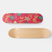 Weihnachtsmuster Skateboard (Horizontal)