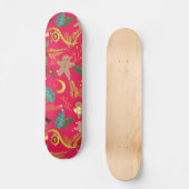 Weihnachtsmuster Skateboard (Vorderseite)