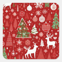 Weihnachtsmuster Snowman Santa Bäume graue Dekorat