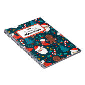 Weihnachtsmuster Spiral Foto Notebook Notizblock (Rechte Seite)