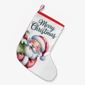 Weihnachtsmuster Stift Kleiner Weihnachtsstrumpf (Vorderansicht (hängend))