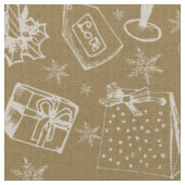 Weihnachtsmuster Stoff (Nahaufnahme)