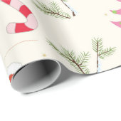 Weihnachtsmuster süße Candy Geschenkpapier (Rolleneckpunkt)