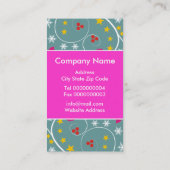 Weihnachtsmuster - Tag-Business-Karten Visitenkarte (Rückseite)