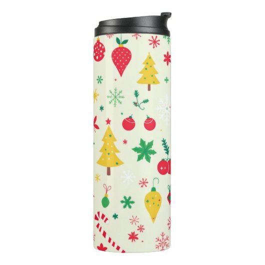 Weihnachtsmuster Thermosbecher (Nach links gedreht)