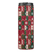 Weihnachtsmuster Thermosbecher (Rückseite)