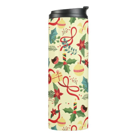 Weihnachtsmuster Thermosbecher (Nach links gedreht)