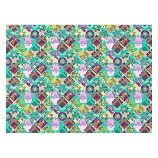 Weihnachtsmuster Tischdecke (Vorderseite (Horizontal))