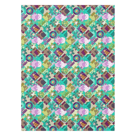 Weihnachtsmuster Tischdecke (Vorderseite)