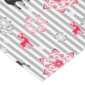 Weihnachtsmuster Tischdecke (Schrägansicht)