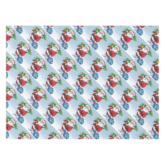 Weihnachtsmuster Tischdecke (Vorderseite (Horizontal))