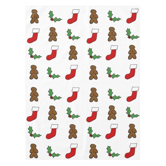 Weihnachtsmuster Tischdecke (Vorderseite)