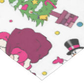 Weihnachtsmuster Tischdecke (Schrägansicht)