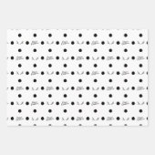 Weihnachtsmuster Umhüllungspapierblätter Geschenkpapier Set (Vorderseite 3)