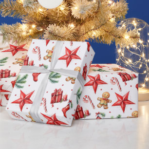 Weihnachtsmuster Urlaub Geschenkpapier