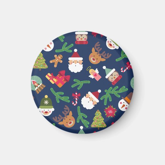Weihnachtsmuster, Urlaubsplanung. Magnet (Vorne)