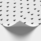 Weihnachtsmuster von Bäumen im Winter Geschenkpapier (Ecke)