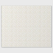 Weihnachtsmuster von goldenen Lebkuchen Männer Geschenkpapier (Flach)