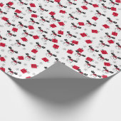 Weihnachtsmuster von Hirsch, Geschenk, Schneeflock Geschenkpapier (Ecke)