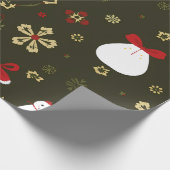 Weihnachtsmuster von Snowman Geschenkpapier (Ecke)