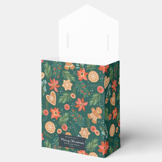 Weihnachtsmuster Weihnachten Weihnachtsgeschenk Gi Geschenkschachtel (Geöffnet)