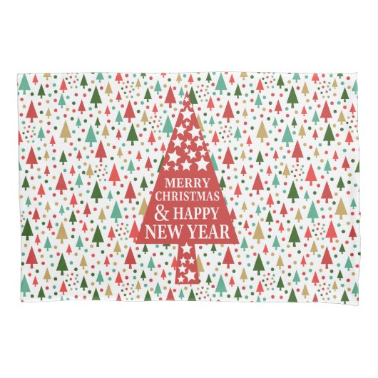 Weihnachtsmuster - Weihnachtsbaum Kissenbezug (Vorderseite)