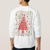Weihnachtsmuster - Weihnachtsbaum Sweatshirt (Rückseite)