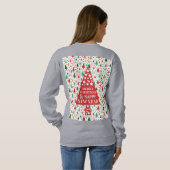 Weihnachtsmuster - Weihnachtsbaum Sweatshirt (Schwarz voll)