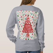 Weihnachtsmuster - Weihnachtsbaum Sweatshirt (Rückseite)