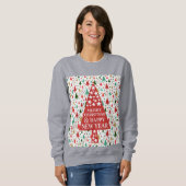 Weihnachtsmuster - Weihnachtsbaum Sweatshirt (Vorne ganz)