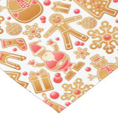 Weihnachtsmuster-Weihnachtsmann Tree Rudolph Snowm Kurzer Tischläufer (Ecke)