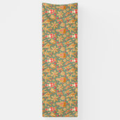 Weihnachtsmuster (Weihnachtsmann und Lebkuchen) Banner (Vertikal)