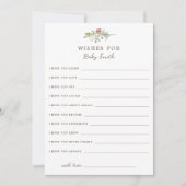 Weihnachtsmuster wünscht sich eine Babykarte Einladung (Vorderseite)