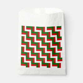 Weihnachtsmuster zigzag Mod Geschenktütchen