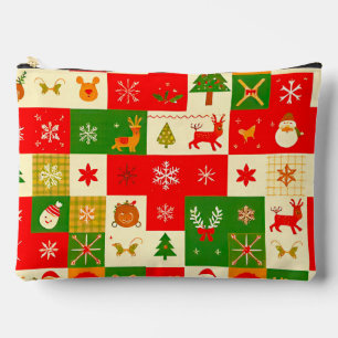 Weihnachtsmuster Zubehörtasche