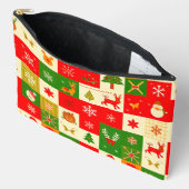 Weihnachtsmuster Zubehörtasche (Offen)