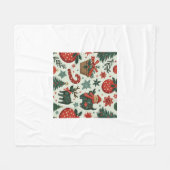 Weihnachtsmusterdecke Fleecedecke (Vorderseite (Horizontal))