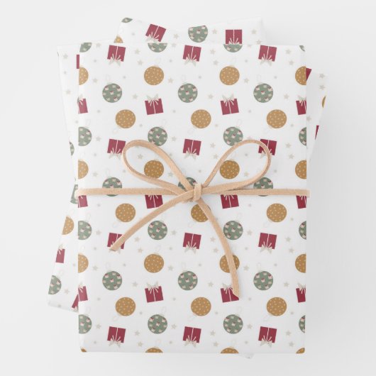 Weihnachtsmusterpapier - Blätter (Beispiel)