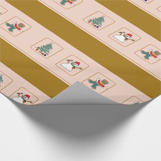 Weihnachtsmusterpapier Geschenkpapier (Ecke)