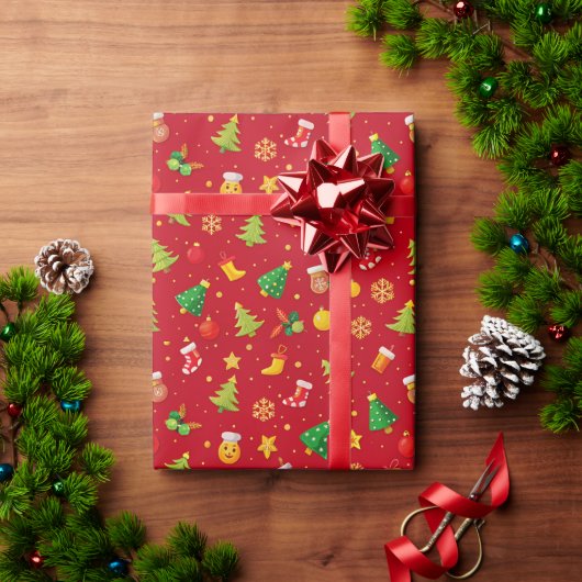 Weihnachtsmusterpapier Geschenkpapier (Feiertagsgeschenk)