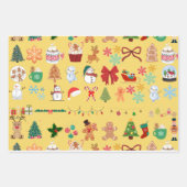 Weihnachtsmusterpapier Geschenkpapier Set (Vorderseite)