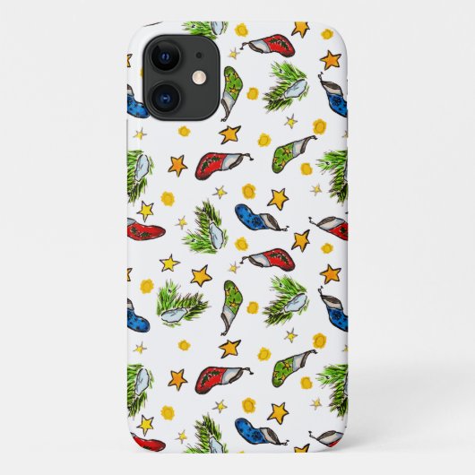 Weihnachtsmustersumie Case-Mate iPhone Hülle (Rückseite)