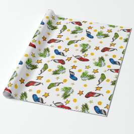 Weihnachtsmustersumie Geschenkpapier