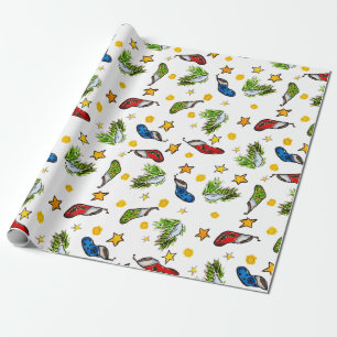 Weihnachtsmustersumie Geschenkpapier