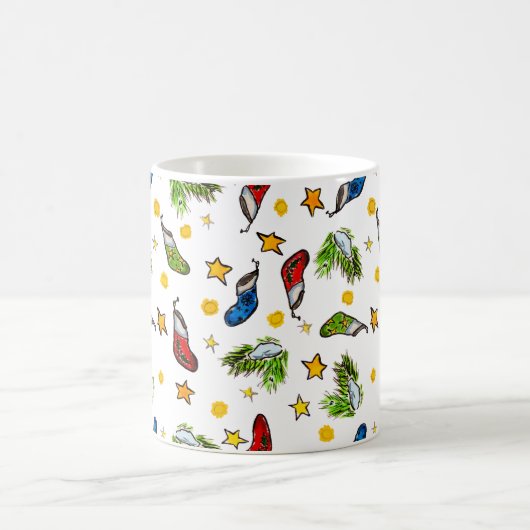 Weihnachtsmustersumie Kaffeetasse (Mittel)