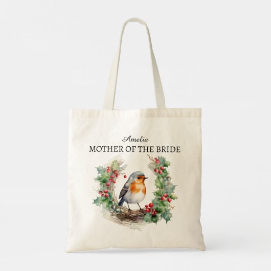 Weihnachtsmutter Tragetasche (Rückseite)