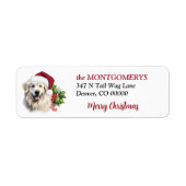 Weihnachtsmütze Great Pyrenees Rücksendeadresse (Vorne)