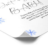 Weihnachtsmütze - Sag nicht, Baby Poster (Ecke)