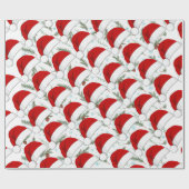 Weihnachtsmützen Geschenkpapier (Flach)