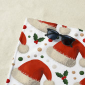 Weihnachtsmützen Strandtuch (Beispiel)
